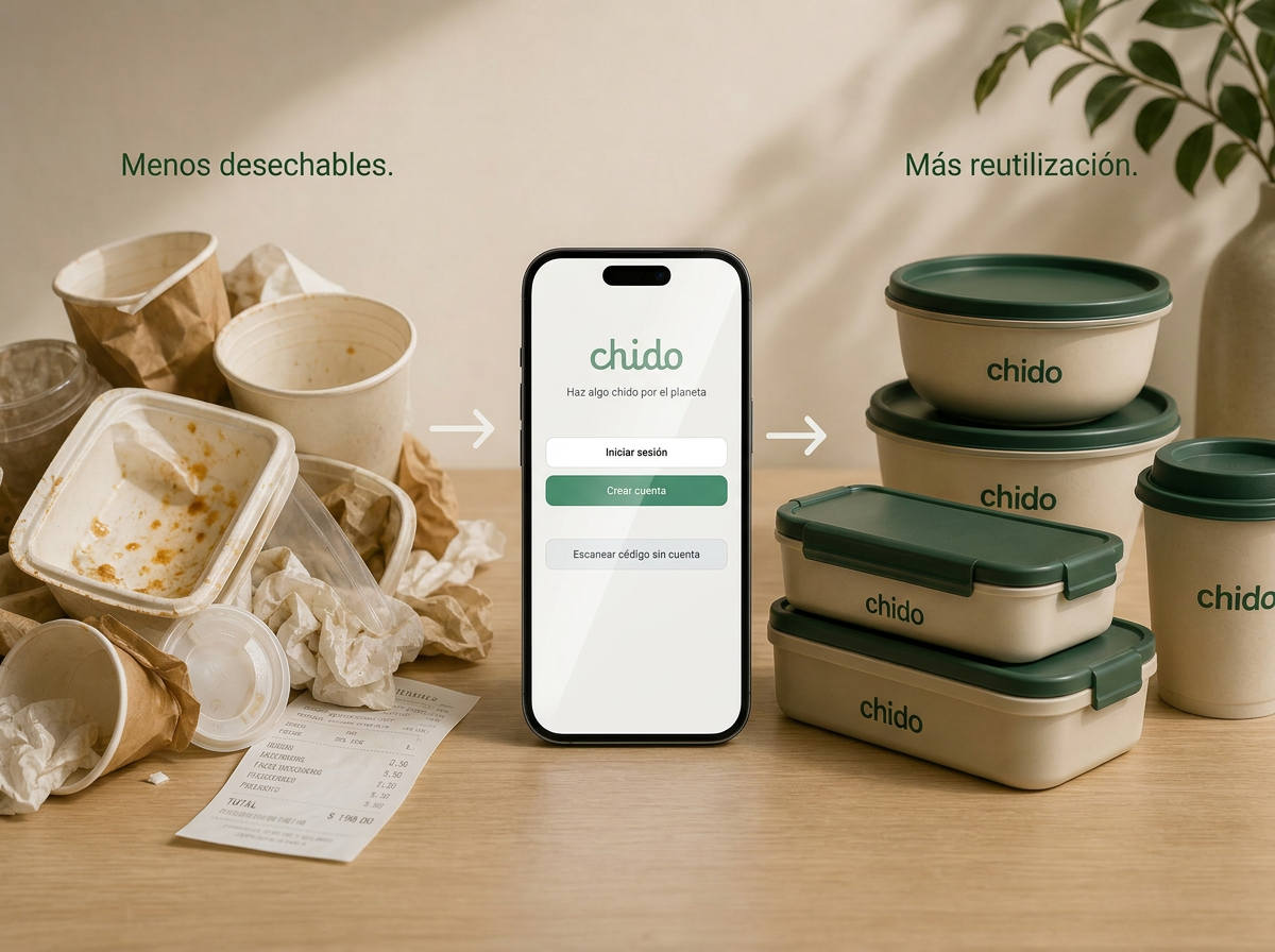 Menos desechables, más reutilización con Chido